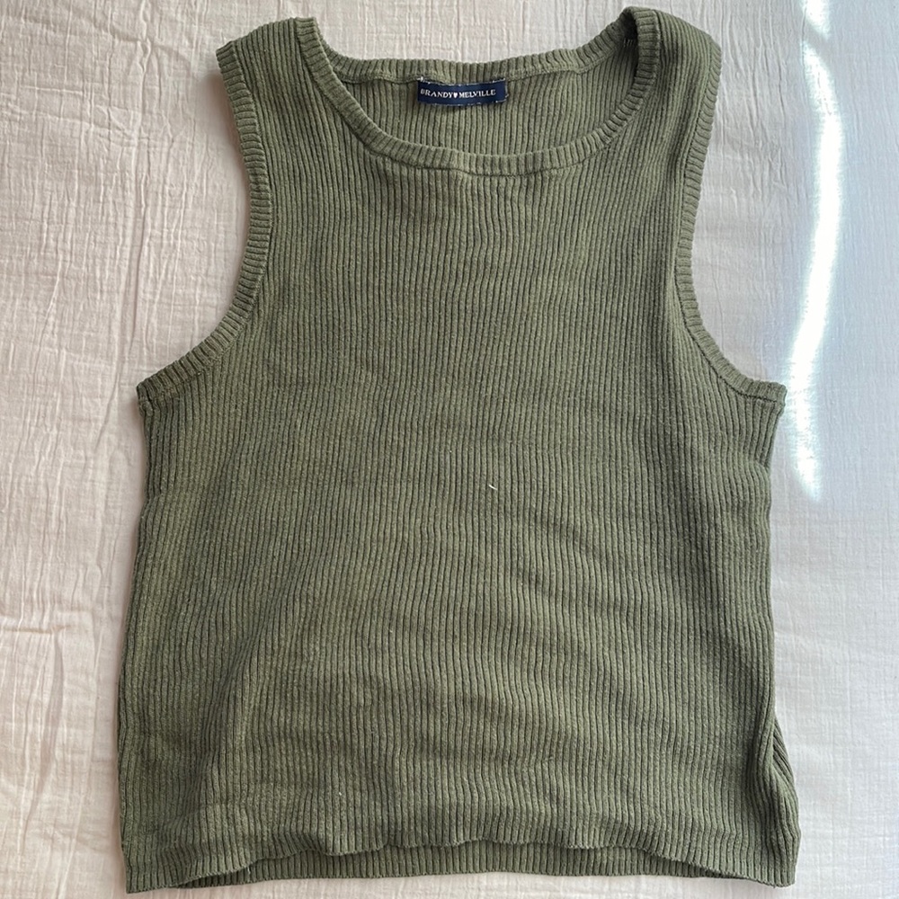 Green tank top
